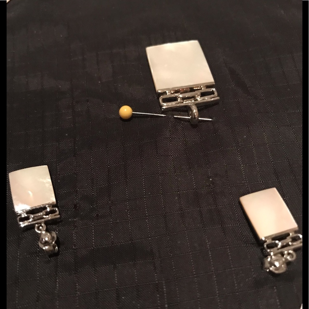 Sterling silver and mother of pearl
